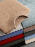 Addonee Men's Cashmere Sweater 100% Merino Wool Pullover Soft Warm O-Neck  Knitwear Quality Casual Smart Jumpers Tops Clothing