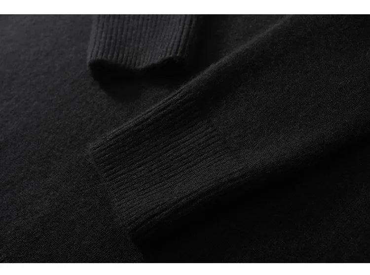 2024 Autumn and Winter New Thick Cashmere Sweater Women High Neck Pullover Sweater Warm Loose Knitted Base Sweater Jacket Tops