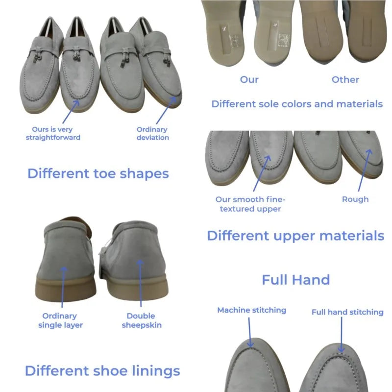25 Hot Selling High-Grade Sheepskin Wear-Resistant Casual Loafer shoes Couple's Loafers Customizable Colors top quality A040224