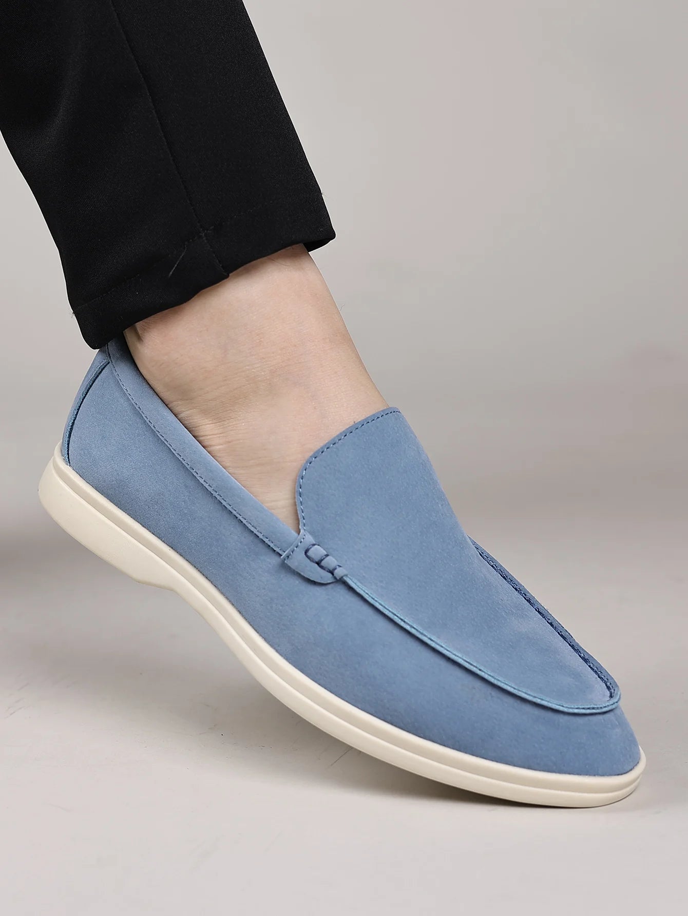 Men's British loafers retro casual one foot casual versatile lazy shoes