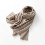 Quality 100% Cashmere Scarf for Women  Men Solid Color Warm Winter Knit Wrap, Soft Luxury Neck Warmer, Fashion Lightweight