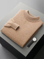 Addonee Men's Cashmere Sweater 100% Merino Wool Pullover Soft Warm O-Neck  Knitwear Quality Casual Smart Jumpers Tops Clothing