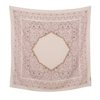 110*110cm Satin Square Scarf Women Big Size Shawl Ink Wash Style Luxury Design Scarf Floral Printed Handkerchief Damask Hijab