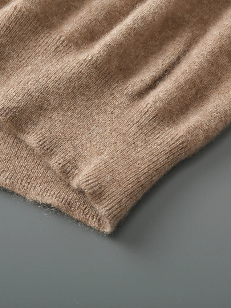 Addonee Men's Cashmere Sweater 100% Merino Wool Pullover Soft Warm O-Neck  Knitwear Quality Casual Smart Jumpers Tops Clothing