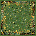 100% Pure Mulberry Silk Women Square Scarf Prints Headband Neckerchief Luxury Female Hair Ornament Female Bandana Scarves 53CM