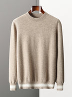 Yoyoselect Men 100% Cashmere Sweater Suit O Neck Pullover Casual Pants Luxury Soft Knitwear Autumn Winter Thick Warm Clothing