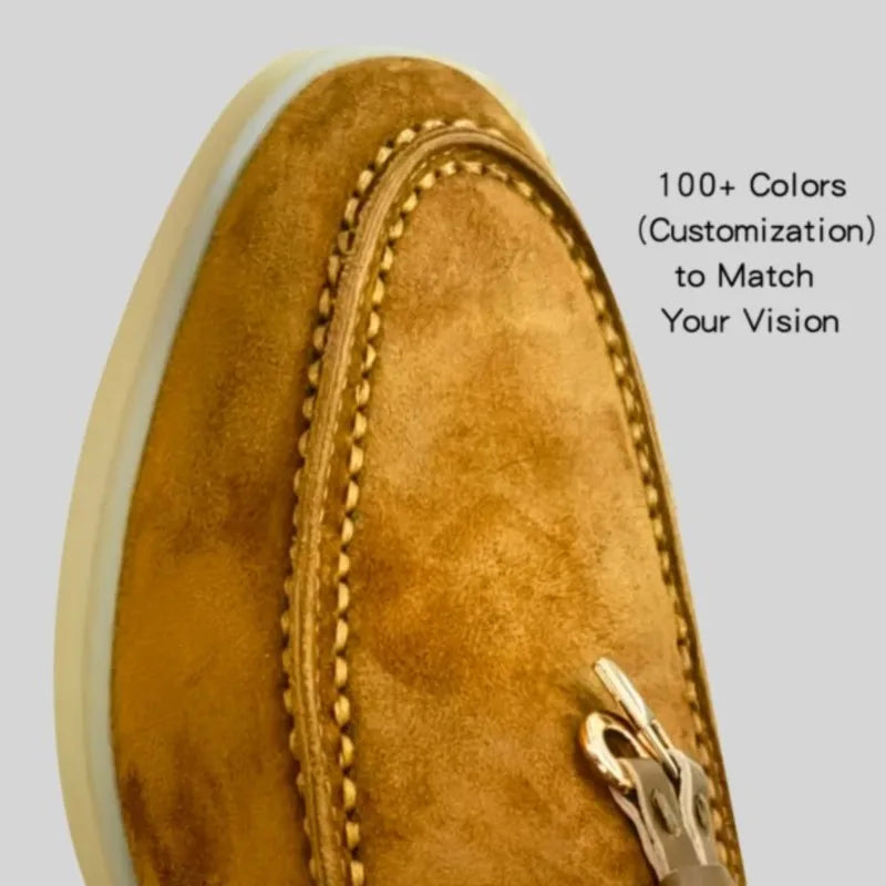 25 Hot Selling High-Grade Sheepskin Wear-Resistant Casual Loafer shoes Couple's Loafers Customizable Colors top quality A040224