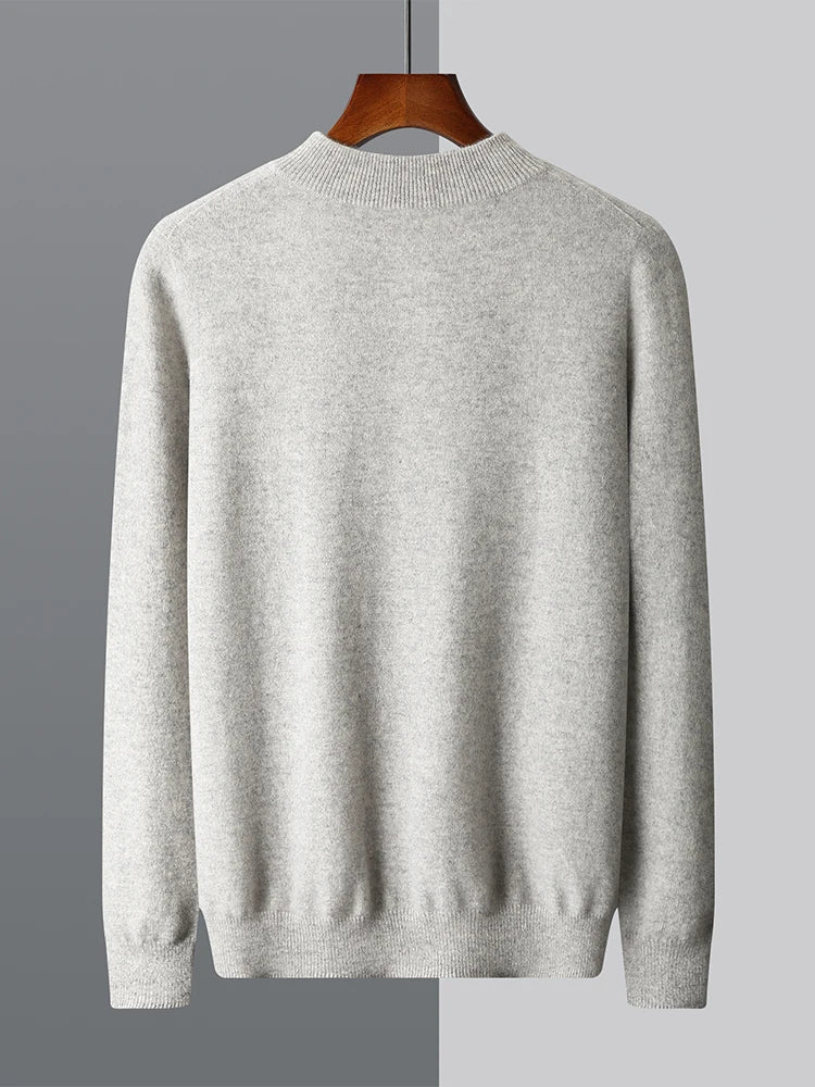 Addonee Men's Cashmere Sweater 100% Merino Wool Pullover Soft Warm O-Neck  Knitwear Quality Casual Smart Jumpers Tops Clothing