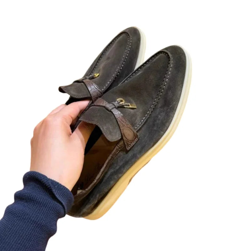 25 Hot Selling High-Grade Sheepskin Wear-Resistant Casual Loafer shoes Couple's Loafers Customizable Colors top quality A040224