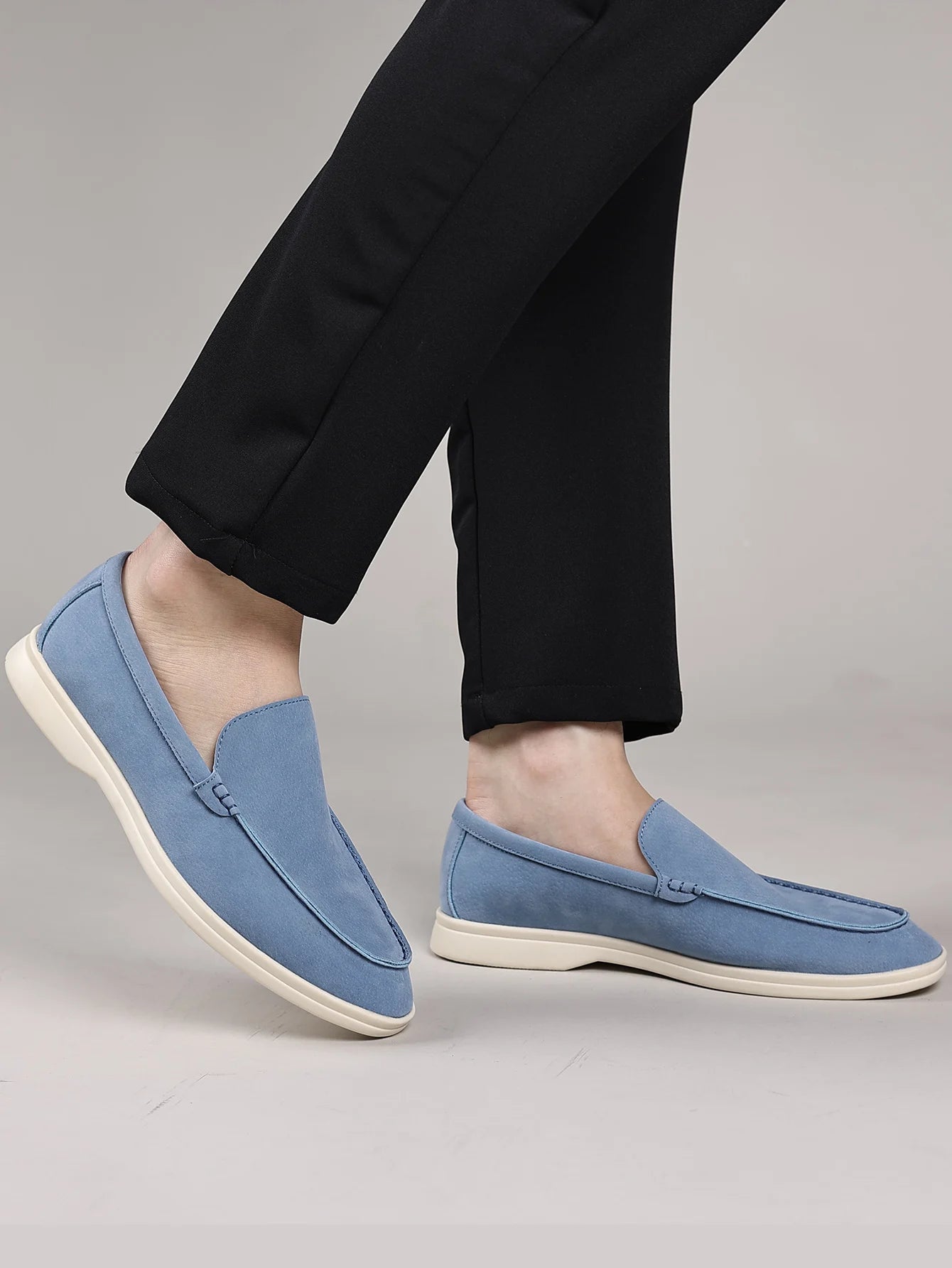 Men's British loafers retro casual one foot casual versatile lazy shoes