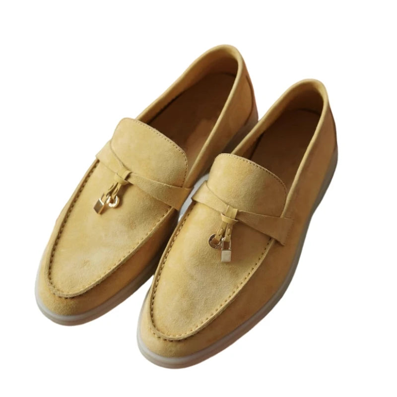 25 Hot Selling High-Grade Sheepskin Wear-Resistant Casual Loafer shoes Couple's Loafers Customizable Colors top quality A040224