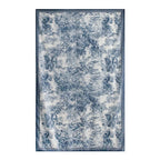 Spring and summer long strip 100% mulberry silk scarf blue silk scarf high literary sense sun protection large shawl thin