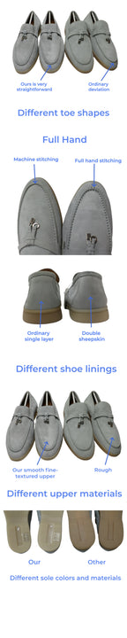 25 Hot Selling High-Grade Sheepskin Wear-Resistant Casual Loafer shoes Couple's Loafers Customizable Colors top quality A040224