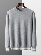 Yoyoselect Men 100% Cashmere Sweater Suit O Neck Pullover Casual Pants Luxury Soft Knitwear Autumn Winter Thick Warm Clothing