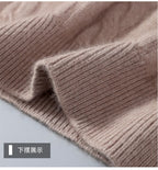 Winter New Men's Thickened Sweater Mink Cashmere Sweater Pullover Round Neck Twisted Large Size Casual Underlay Knitted Warm Top