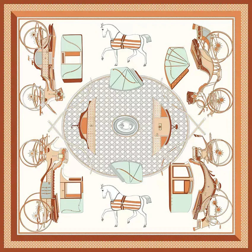 New 90 square twill silk sunscreen women's square  shawl scarf