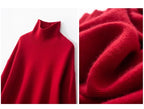 2024 Autumn and Winter New Thick Cashmere Sweater Women High Neck Pullover Sweater Warm Loose Knitted Base Sweater Jacket Tops