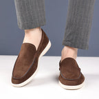 Men's British loafers retro casual one foot casual versatile lazy shoes