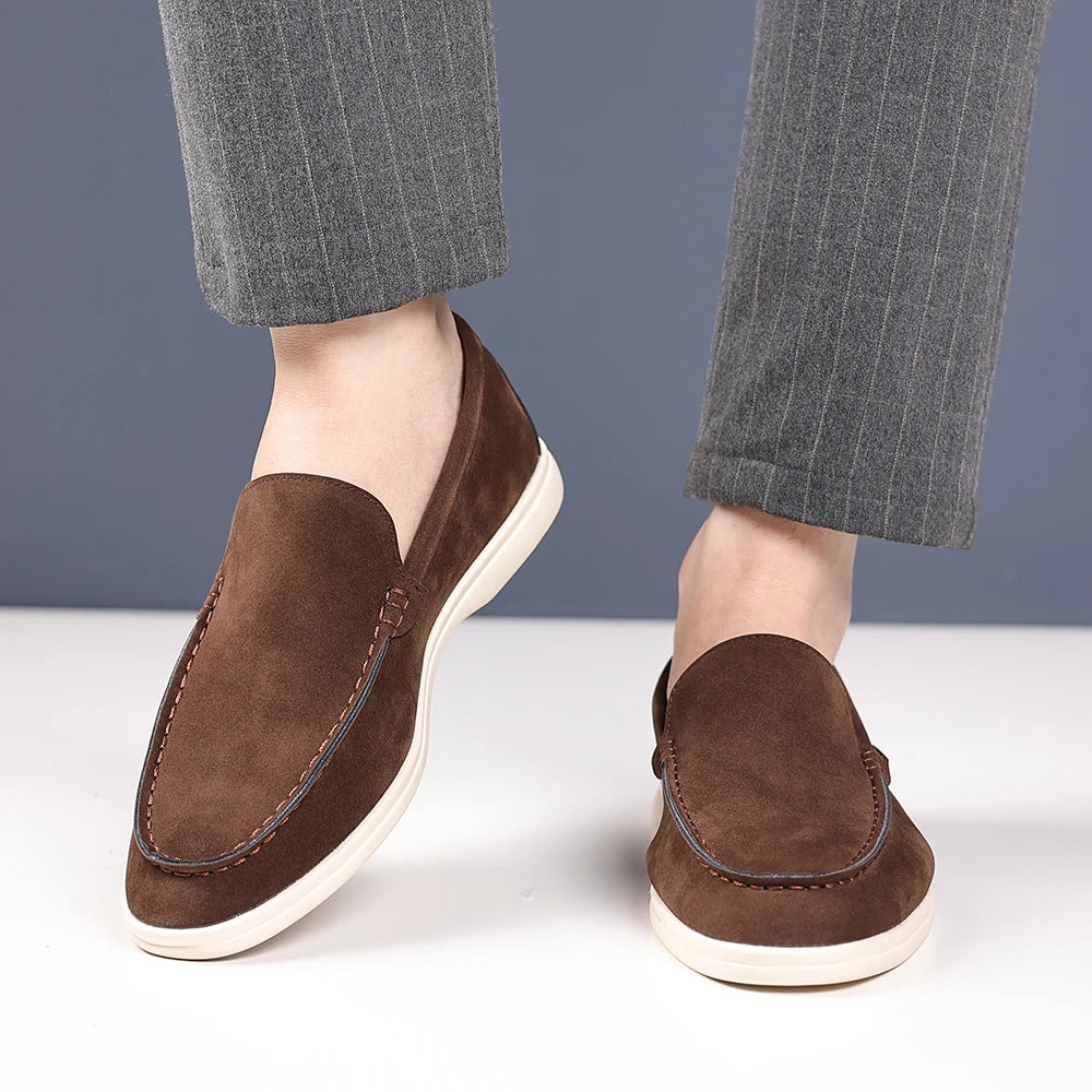 Men's British loafers retro casual one foot casual versatile lazy shoes