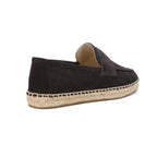 Men's Jute Espadrilles Slip on Loafers Cow Suede Leather Casual Shoes