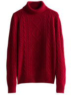 Cashmere Sweater Women Knitted Sweaters 100% Merino Wool Turtleneck Long-Sleeve Knit Pullover 2022 Winter Autumn Jumper Clothing