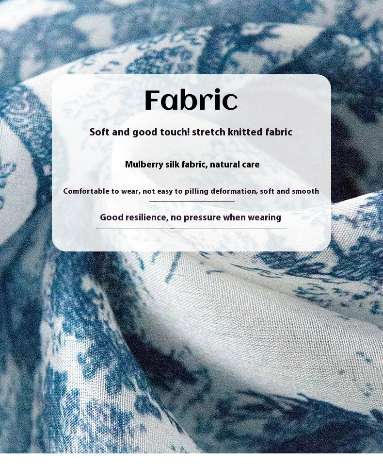 Spring and summer long strip 100% mulberry silk scarf blue silk scarf high literary sense sun protection large shawl thin