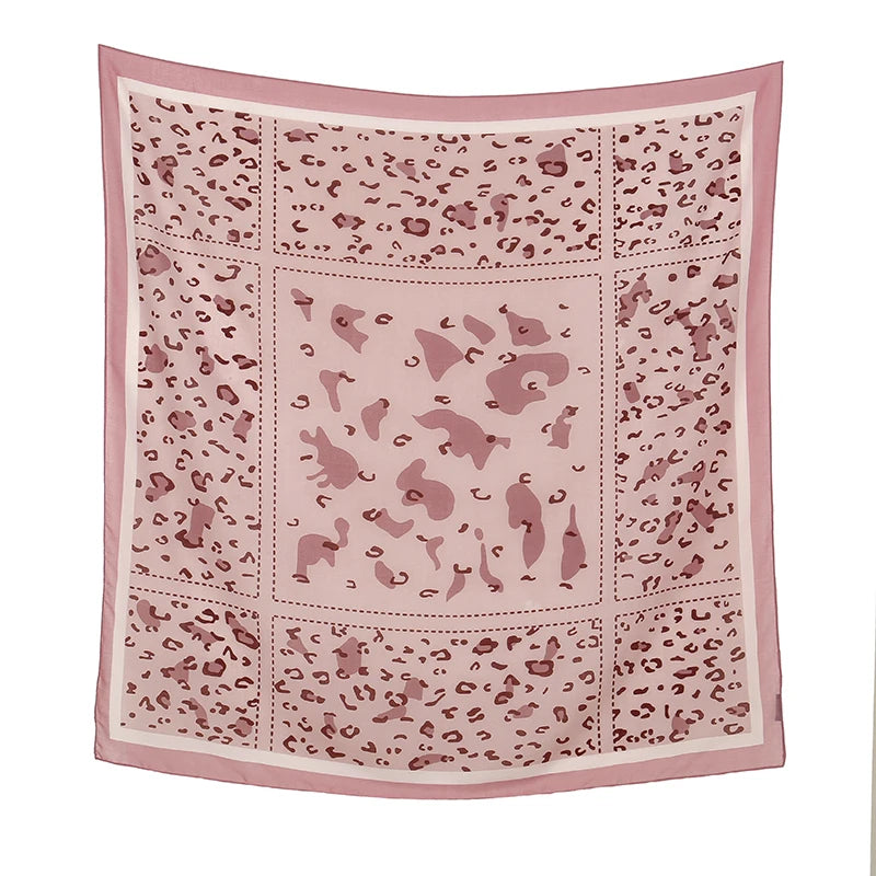 110*110cm Satin Square Scarf Women Big Size Shawl Ink Wash Style Luxury Design Scarf Floral Printed Handkerchief Damask Hijab