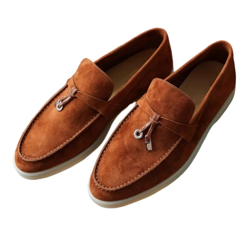 25 Hot Selling High-Grade Sheepskin Wear-Resistant Casual Loafer shoes Couple's Loafers Customizable Colors top quality A040224