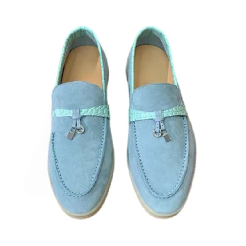 25 Hot Selling High-Grade Sheepskin Wear-Resistant Casual Loafer shoes Couple's Loafers Customizable Colors top quality A040224