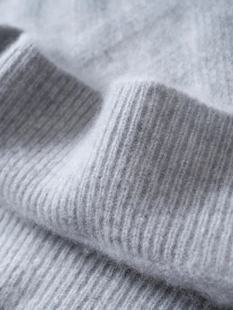 Men's Cashmere Sweater Autumn Winter  O-neck Long Sleeve Pullover  Casual Clothing 100% Merino Wool high-end Knitwear Top