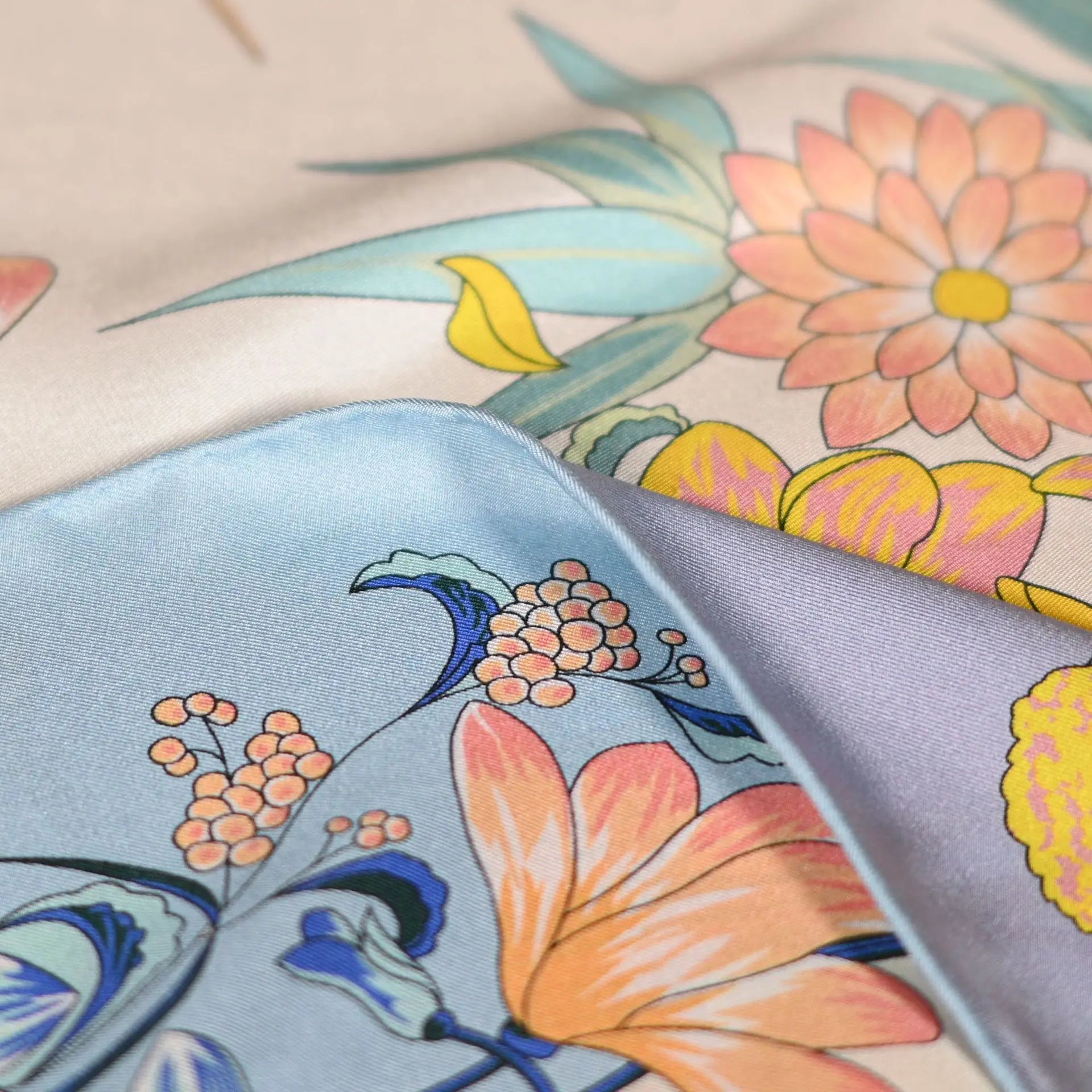 New 90 square twill silk sunscreen women's square  shawl scarf