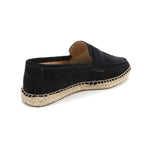 Men's Jute Espadrilles Slip on Loafers Cow Suede Leather Casual Shoes