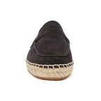 Men's Jute Espadrilles Slip on Loafers Cow Suede Leather Casual Shoes