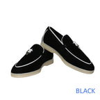 25 Hot Selling High-Grade Sheepskin Wear-Resistant Casual Loafer shoes Couple's Loafers Customizable Colors top quality A040224
