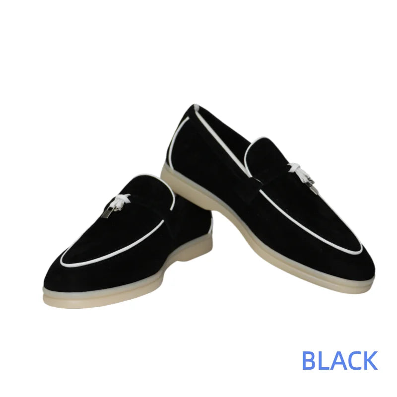 25 Hot Selling High-Grade Sheepskin Wear-Resistant Casual Loafer shoes Couple's Loafers Customizable Colors top quality A040224