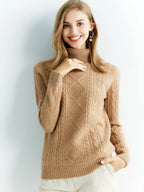 Cashmere Sweater Women Knitted Sweaters 100% Merino Wool Turtleneck Long-Sleeve Knit Pullover 2022 Winter Autumn Jumper Clothing