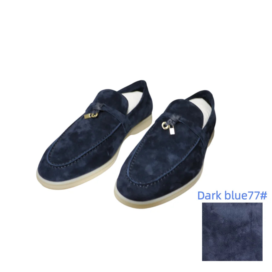 25 Hot Selling High-Grade Sheepskin Wear-Resistant Casual Loafer shoes Couple's Loafers Customizable Colors top quality A040224