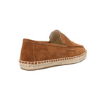 Men's Jute Espadrilles Slip on Loafers Cow Suede Leather Casual Shoes