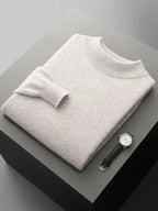 Addonee Men's Cashmere Sweater 100% Merino Wool Pullover Soft Warm O-Neck  Knitwear Quality Casual Smart Jumpers Tops Clothing