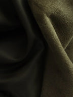 ETJ 2025  Spring new women's suede texture effect Loose version of fashion lapel shoulder bomber jacket